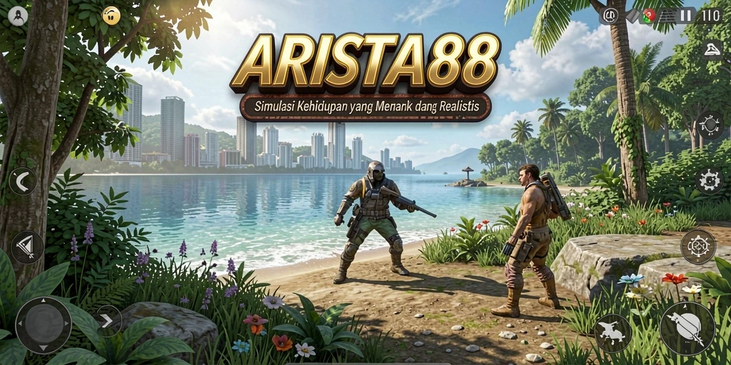 Tangkapan layar gameplay ARISTA88 menampilkan interaksi karakter yang dinamis.