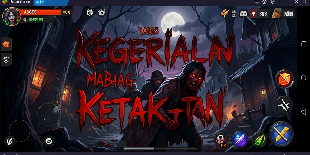 Tangkapan layar menampilkan momen menegangkan dalam gameplay ASG55.