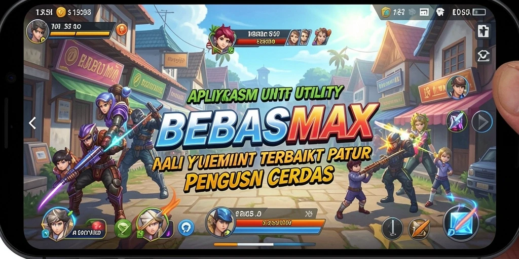 Tampilan utama BEBASMAX yang intuitif dan mudah digunakan.