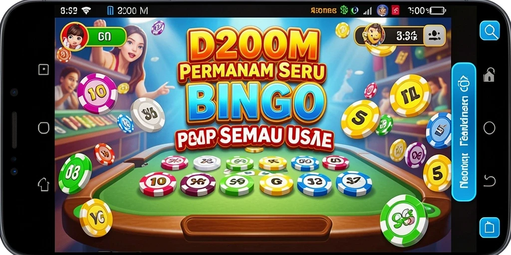 Tampilan gameplay D200M yang seru dan interaktif.
