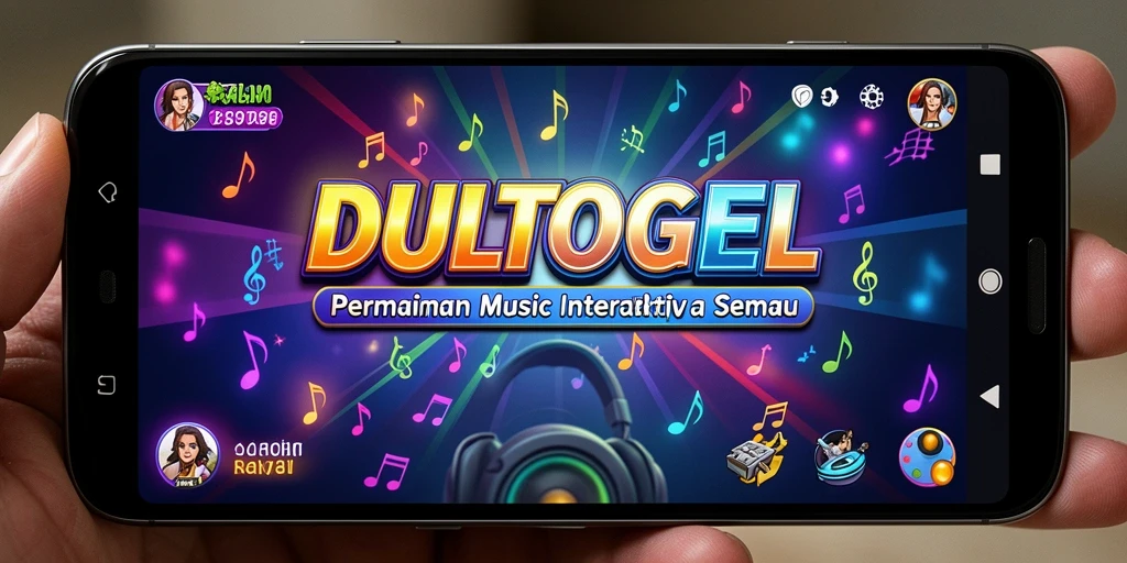 Tampilan antarmuka <strong>DULTOGEL</strong> yang menarik saat bermain musik.