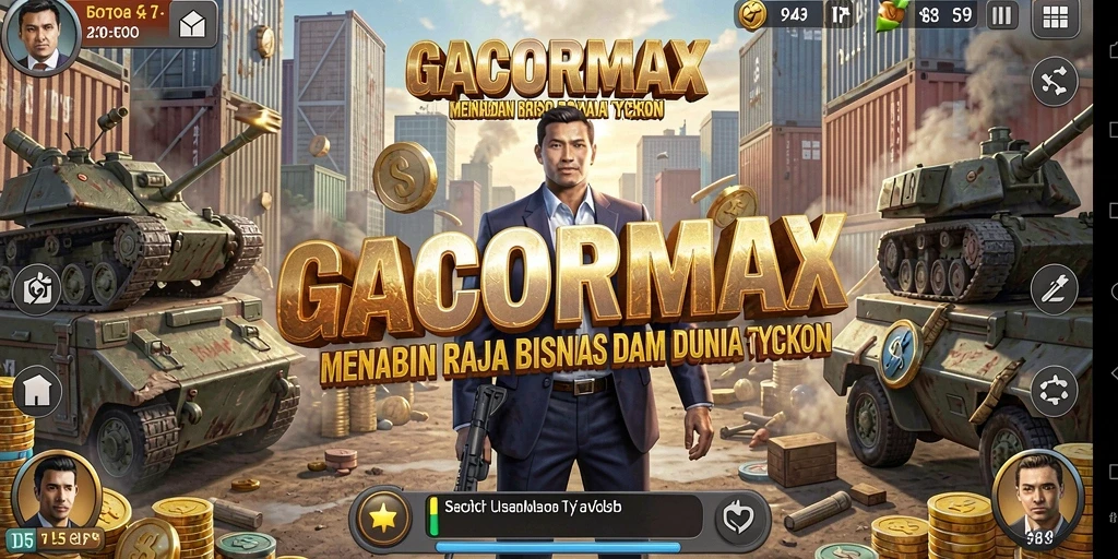 Screenshot permainan GACORMAX menampilkan pengalaman Tycoon yang mendebarkan.