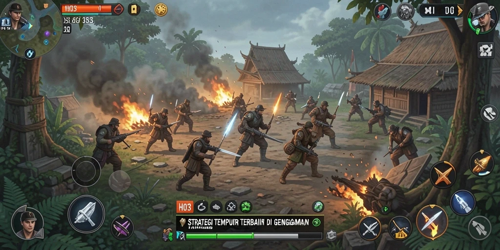 Tangkapan layar H03 menampilkan aksi strategis yang mendebarkan.