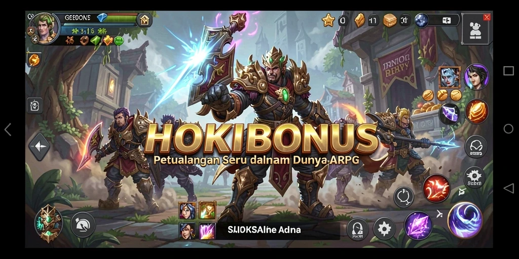 Tampilan gameplay <strong>HOKIBONUS</strong> yang memukau dalam pertempuran ARPG.