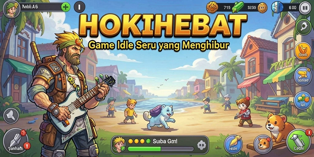 Gameplay menyenangkan HOKIHEBAT dalam mode Idle