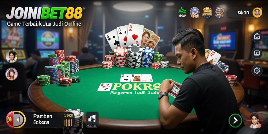 Tampilan gameplay Poker yang menarik di JOINBET88.