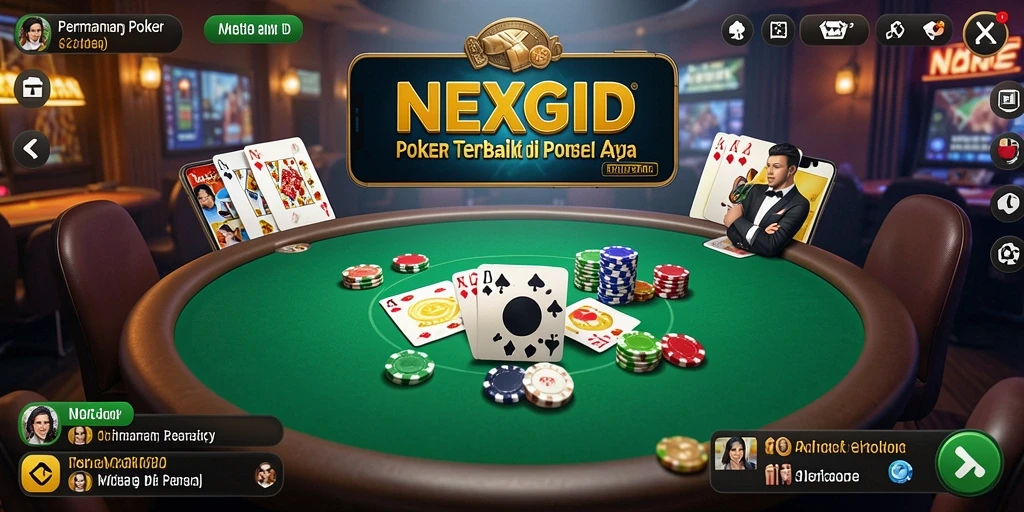 Tampilan menarik dari gameplay poker di NEXGID.