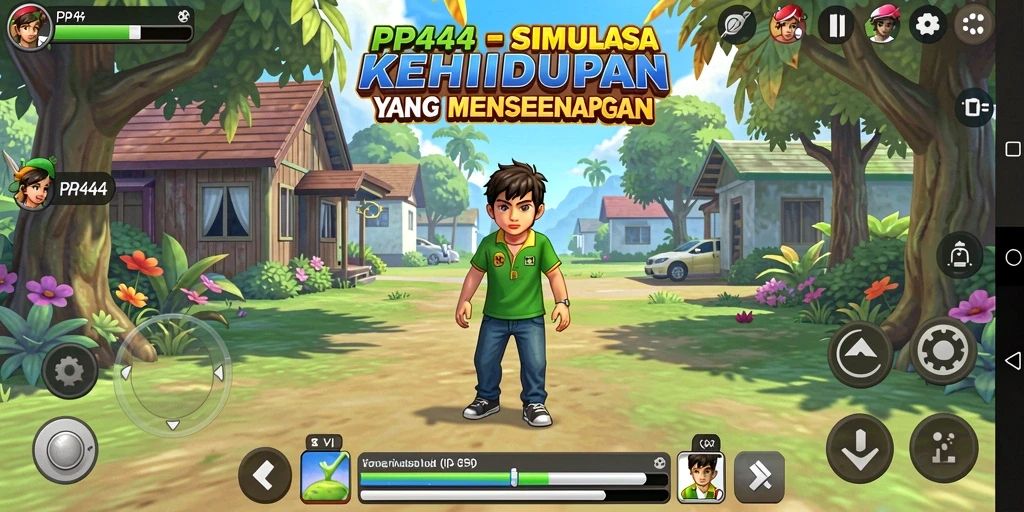 Gameplay menarik di PP444 dengan banyak opsi simulasi.