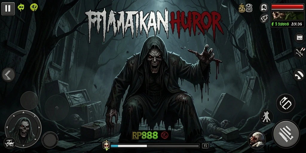 Gameplay menegangkan di dunia horror yang mencekam.