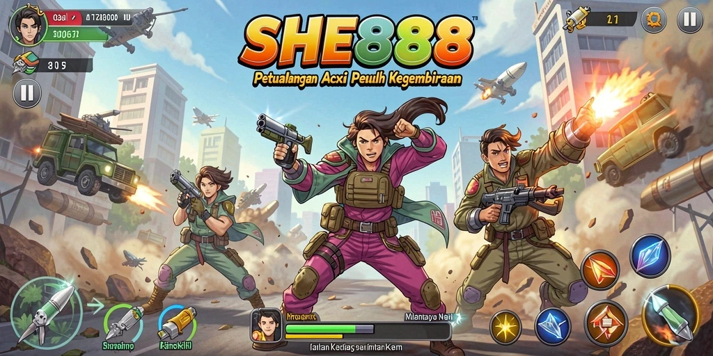 Tangkapan layar gameplay <strong>SHE888</strong> yang menampilkan aksi seru dan grafis menawan.