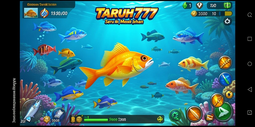 Tampilan seru dari gameplay Tembak Ikan di TARUH777.
